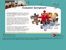 Tablet Screenshot of evaluationspringboard.org